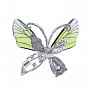 Брошь со стразами "Бабочка", фотография 1. Интернет-магазин ЛАВКА ПОДАРКОВ