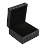 Подарочная упаковка из экокожи черная 10,5х10х5,5 см, фотография 2. Интернет-магазин ЛАВКА ПОДАРКОВ