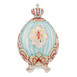 -1л Фарфор ШТОФ "Яйцо Фаберже" в цвете и золоте 1л