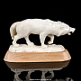 Скульптура из кости "Волк", фотография 1. Интернет-магазин ЛАВКА ПОДАРКОВ