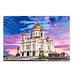 0059823-НП/90*60см-Без багета  Картина "ХРАМ ХРИСТА СПАСИТЕЛЯ" 