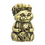 202990 КОЛОКОЛЬЧИК "КОШКА С МЫШКОЙ",h=5см,латуньНФ-00017601