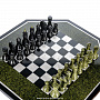 Стол шахматный из камня с фигурами, фотография 2. Интернет-магазин ЛАВКА ПОДАРКОВ