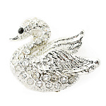  Традиции ФАБЕРЖЕ Брошь "ЛЕБЕДЬ" 2,5*2см 1023