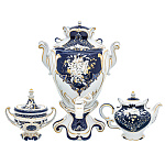 - Самовар Фарфоровый  электрический 4 л ( чайник.сахарница)