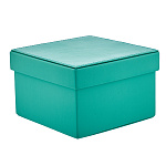 Подарочная упаковка из экокожи "Тиффани" 17х17х11 см