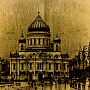 Картина на сусальном золоте "Храм Христа Спасителя" 46х35 см, фотография 3. Интернет-магазин ЛАВКА ПОДАРКОВ