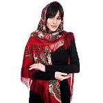 202389 Платок ППс шерсть 100% 146х146 1858-5 1С146-5-ПН