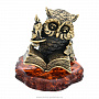 Статуэтка с янтарем "Сова-читатель", фотография 1. Интернет-магазин ЛАВКА ПОДАРКОВ