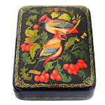 /12*9*3см Художественная роспись Шкатулка "Птицы"  /45