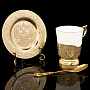 Кофейная пара с позолотой "ФСБ". Златоуст, фотография 1. Интернет-магазин ЛАВКА ПОДАРКОВ