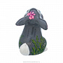 Статуэтка "Серый зайчик с цветком", фотография 5. Интернет-магазин ЛАВКА ПОДАРКОВ