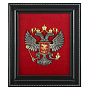 Панно "Герб России" 22х25 см, фотография 1. Интернет-магазин ЛАВКА ПОДАРКОВ