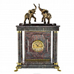 Часы - сейф из камня "Слоны"