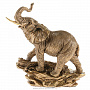Скульптура интерьерная "Слон на камне", фотография 1. Интернет-магазин ЛАВКА ПОДАРКОВ
