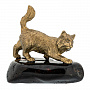 Статуэтка с янтарем "Кот охотник", фотография 5. Интернет-магазин ЛАВКА ПОДАРКОВ