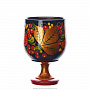 Набор бокалов для вина Хохлома, фотография 4. Интернет-магазин ЛАВКА ПОДАРКОВ