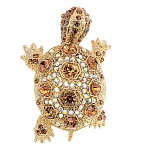 -1011 Традиции ФАБЕРЖЕ  Брошь "ЧЕРЕПАХА"