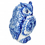 Скульптура "Филин". Гжель, фотография 1. Интернет-магазин ЛАВКА ПОДАРКОВ