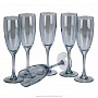 Набор из 6 бокалов для шампанского "Черное море" 170 мл, фотография 3. Интернет-магазин ЛАВКА ПОДАРКОВ