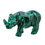 Статуэтка из малахита "Носорог"