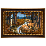 0073626-56*37см Картина янтарная крошка "ПЕЙЗАЖ" (47*28см внут.раз.)