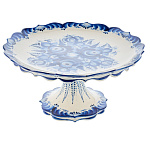 Пасхальница-тортница "Праздничная". Гжель