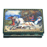 201241 Шкатулка  Русские мотивы "ТРОЙКА" 9*6*4 см 