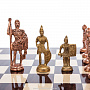 Шахматы с металлическими фигурами "Римляне" 37х37 см, фотография 7. Интернет-магазин ЛАВКА ПОДАРКОВ