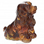 Статуэтка с янтарем "Собачка" (большая), фотография 1. Интернет-магазин ЛАВКА ПОДАРКОВ
