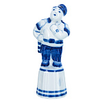 09167 Гжель Стопка -ШТРАФНАЯ "ПОСТОВОЙ"  16*5см