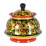 Сахарница "Кружевница". Хохлома, фотография 3. Интернет-магазин ЛАВКА ПОДАРКОВ