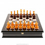 Шахматный ларец с янтарными фигурами "Королевский" 48х48 см, фотография 8. Интернет-магазин ЛАВКА ПОДАРКОВ