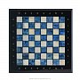Шахматный ларец с перламутром и фигурами из хрусталя 48х48 см, фотография 8. Интернет-магазин ЛАВКА ПОДАРКОВ