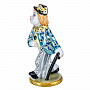 Статуэтка "Клоун с тростью". Гжель в цвете, фотография 3. Интернет-магазин ЛАВКА ПОДАРКОВ
