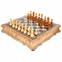Шахматы из карельской березы с фигурами из янтаря 46х46 см, фотография 10. Интернет-магазин ЛАВКА ПОДАРКОВ