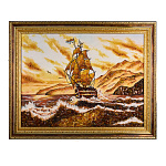 Картина янтарная "Шторм" 80х60 см