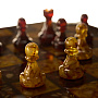 Шахматы с янтарными фигурами 30х30 см, фотография 11. Интернет-магазин ЛАВКА ПОДАРКОВ
