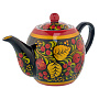 Самовар электрический 1,5 л "Яблоко". Хохлома, фотография 8. Интернет-магазин ЛАВКА ПОДАРКОВ
