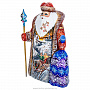 Деревянная статуэтка "Дед Мороз". Сюжет "Тройка", фотография 3. Интернет-магазин ЛАВКА ПОДАРКОВ