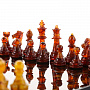 Шахматы-шашки янтарные "Амбассадор" 32х32 см, фотография 2. Интернет-магазин ЛАВКА ПОДАРКОВ