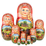 Матрешка "Тройка. Лето" 10 мест