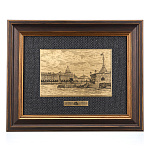  /17*22см Офорт черно-белый "Санкт-Петербург. Вид на Зимний дворец"