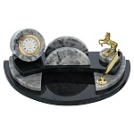 0061840/0001-КОНЬ  Нат.камень Письменный прибор  250*120*90 ЗМЕЕВИК, КРЕНОИД