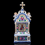 0071961/гв Гжель КИОТ №3 "Господь Вседержитель"настольный 