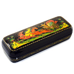 /17*6*3см Художественная роспись Шкатулка ПЕНАЛ "ТРОЙКА"  160