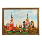 Картина янтарная "Москва. Кремль" 60х80 см
