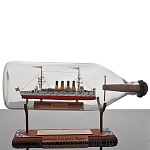3831 Модель в БУТЫЛКЕ "Бронепалубный крейсер "Варяг"