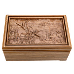 0065906-RTR-407.L Лото в резной шкатулке из ясеня "ВИТЯЗЬ НА РАСПУТЬЕ" 