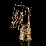 0037802 Бронза КОЛОКОЛЬЧИК "КАЧЕЛИ" 4*11см 